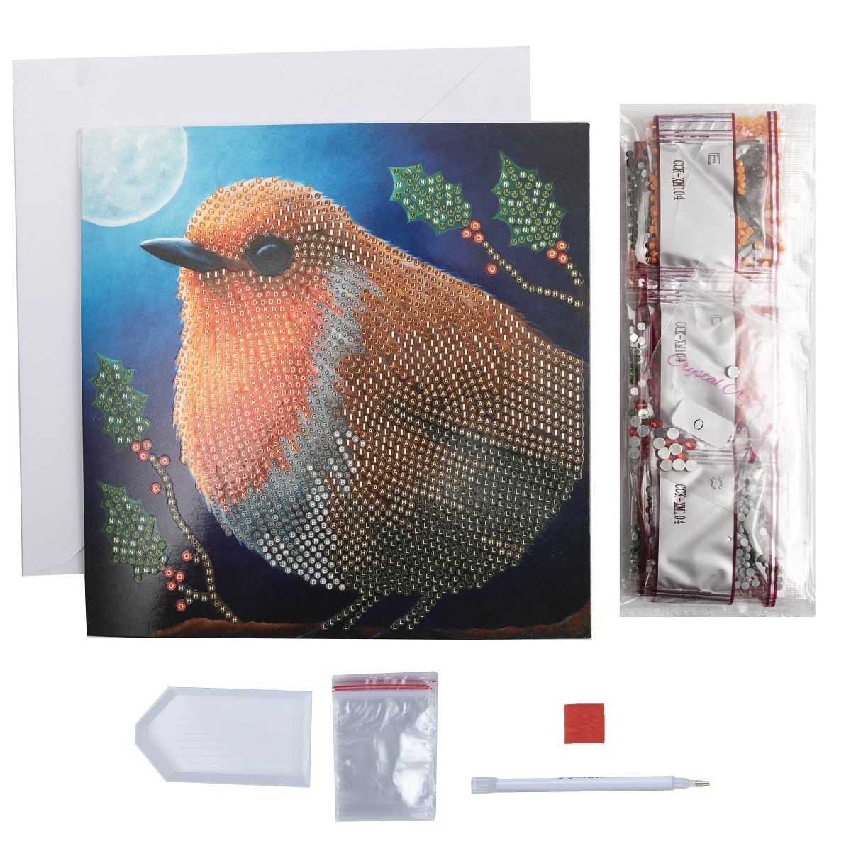 Craft Buddy 18x18cm DIY Crystal Christmas Card Kit ~ 2022 Designs