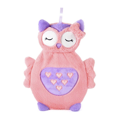 750ml Hot Water Bottle With Plush Owl Cover