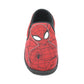 Childs Red and Black Spiderman Slippers